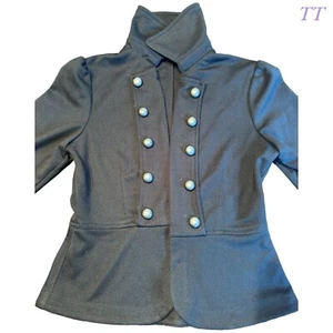 Caroline Morgan Womens Black Jacket Short Size M - Picture 1 of 7
