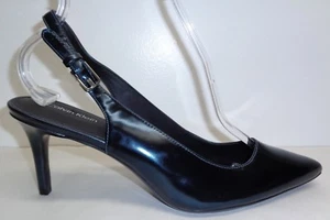 Calvin Klein Size 9.5 GIOVANNA Blue Patent Leather Pumps Heels New Womens Shoes - Picture 1 of 12