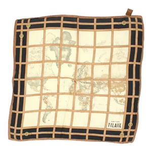 Bufanda Bufanda Mapa Alviero Martini 1a Clase | Bufandas Vintage Alta Gama Diseñador - Imagen 1 de 3
