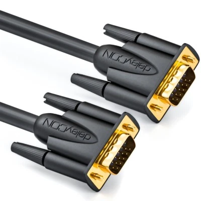 deleyCON 3m S-VGA Kabel Monitorkabel PC Computer Video Kabel Monitor Beamer - Bild 1 von 4