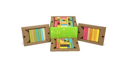 Juego de bloques de madera magnéticos para aula Tegu 90 piezas, tintes 90 piezas Foto 1 de 4