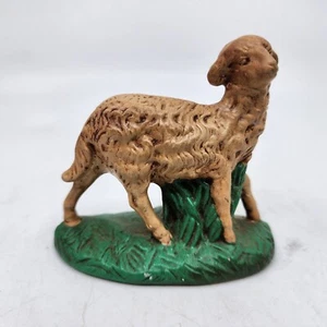 Atlantic Mold Lamb Nativity Figure Hand Painted Ceramic Figurine 3 in x 3 in VTG - Picture 1 of 8