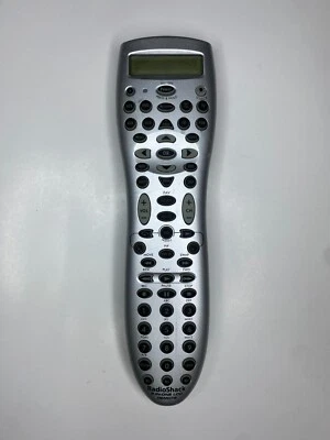 RadioShack 8-in-One 1 Universal Remote w/ LCD Display, Silver - PN: 15-100 - Image 1 of 4