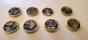 U PICK clone wars METAL COLLECTOR COIN toys-r-us gold 2008 TOPPS star character - Picture 1 of 11