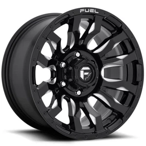 22x10 -18 Fuel 1PC D673 Blitz 6x135 Gloss Black Milled Wheels (Set of 4) - Picture 1 of 1