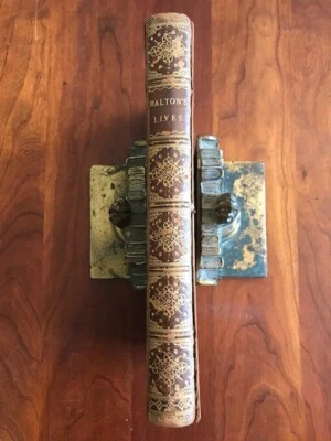 1824 Lives of Dr John Donne, Sir Henry Wotton, Mr Richard Hooker OXFORD, Leather - Image 1 of 2