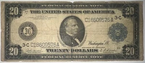Billete de 20 dólares de la Reserva Federal de 1914 - Filadelfia, Pensilvania - Fr#974 - ✪Coingiants✪ - Imagen 1 de 2