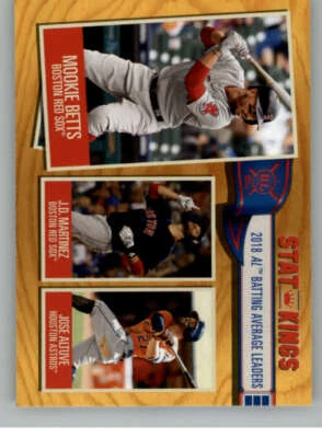 2019 Topps Big League Gold #359 Mookie Betts Boston Red Sox - Image 1 of 2