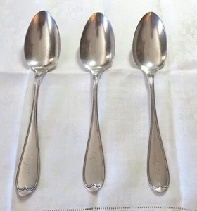 COIN SILVER SERVING SPOONS (3) SOLD SEPARATELY / E. MEADE & CO./ MONO ON HANDLE - Picture 1 of 4
