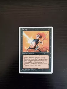 1995 MTG Magic the Gathering 4th Edition - Paralyze - NM - Picture 1 of 2