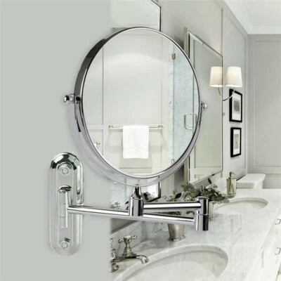 10X Magnifying Wall Mounted Makeup Mirror 8" Double Sided Vanity Bathroom Mirror - Image 1 of 4