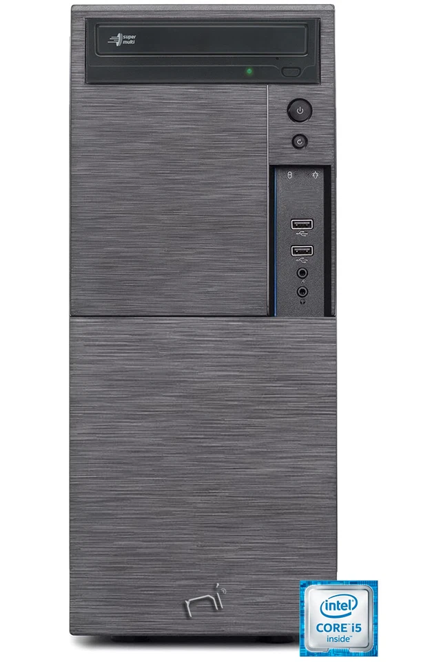 Pc fisso Computer i5 quad core windows 10 pro 8gb ram, ssd 240gb, hd 1tb, WiFi - Immagine 1 di 4