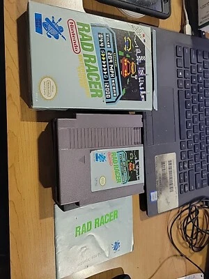Rad Racer (Nintendo Entertainment System 1987) Game In Box With Manual tested - Image 1 of 4
