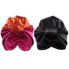 2 Pcs Double Layer Stain Bonnet For Women Hats Hair