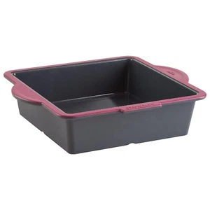 Sartén cuadrada de silicona reforzada de acero Trudeau de 8"" x 8 - Imagen 1 de 4