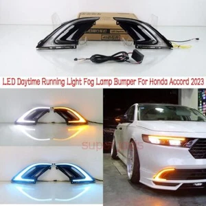 LED Daytime Running Light DRLs Turn Indicator Fog Lamp For Honda Accord 2023 - Picture 1 of 9
