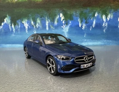 Mercedes Clase C W206 2021 1:43 Herpa Spectral Azul Coche de Metal Traje Placa - Imagen 1 de 4