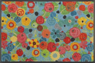 Wash+Dry Fußmatte 40x60 cm Flower Power waschbar - Bild 1 von 4