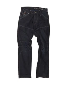 Pantalones de mezclilla rectos gráficos G-STAR para hombre W29 L32 azul marino algodón CC55 - Imagen 1 de 3