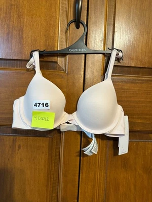 Calvin Klein Womens Beige Lightly Lined Full Coverage Underwire Bra Size 32B NWT - Image 1 of 4