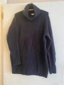 Goodthreads Women's 25% Wool Cowl Neck Sweater Black Size M - Picture 1 of 3