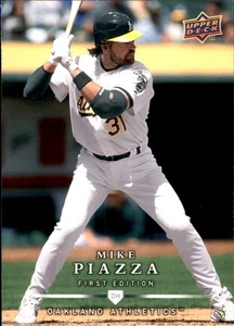 Mike Piazza 2008 Upper Deck First Edition #23 Athletics FREE SHIP AutographDen - Picture 1 of 2