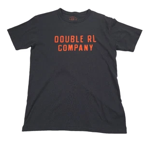 RRL Double RL Faded Black Canvas Cotton & Hemp Blend T-Shirt Mens Size XL - Picture 1 of 8