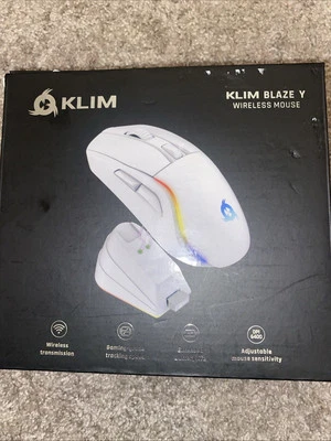 KLIM Blaze Y RGB Rechargeable Wireless Gaming Mouse with Charging Dock - Image 1 of 4