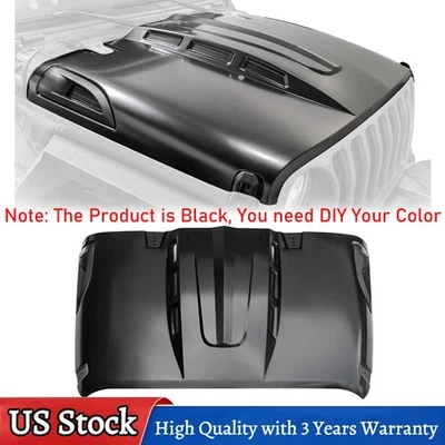 Vented Heat Dispersion Hood for Jeep Wrangler 2018-2025 Gladiator 2020-2025 - Image 1 of 4
