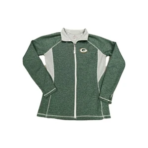 Majestic Fan Fashion Therma Fit Green Bay Packer Jacket Womens Large Full Zip - Picture 1 of 11