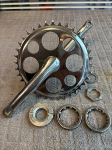 Schwinn Stingray Lucky 7 20” Bicycle Sprocket w 4 1/2” Crank Arms 1983 - Picture 1 of 8