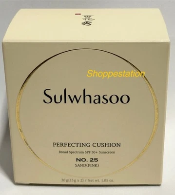Sulwhasoo Perfecting Cushion Compact Full Size 15g + Refill Shade NO. 25 SAND - Image 1 of 4