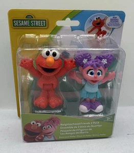 Sesame Street Elmo & Abby Figures 2-Pack Neighborhood Friends Just Play NEW - Picture 1 of 3