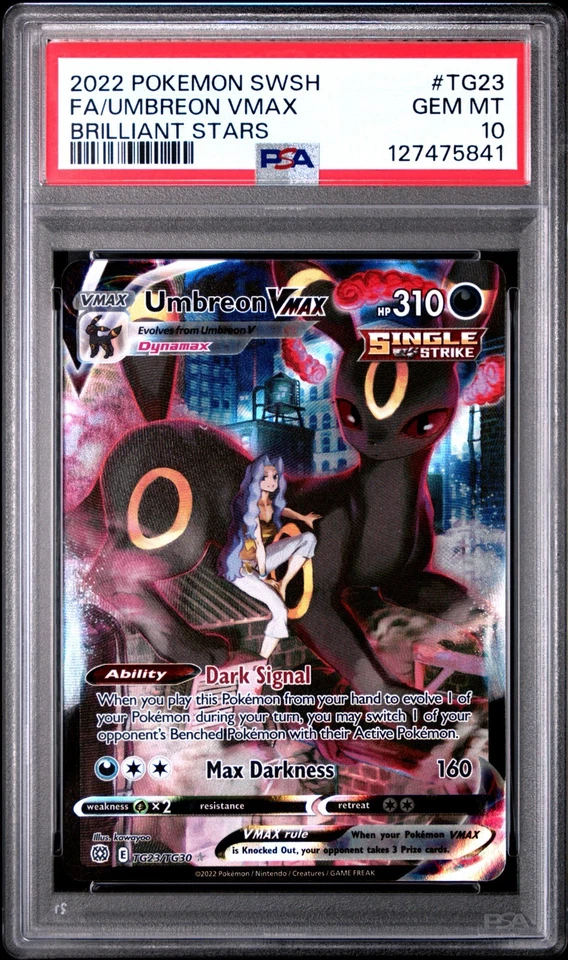 PSA 10 GEM MINT Umbreon VMAX TG23/TG30 Pokemon Brilliant Stars Trainer Gallery - image 1 of 1