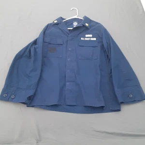 Camisa utilitaria Ripstop de la Guardia Costera de los Estados Unidos 42R azul marino uniforme de EA Industries - Imagen 1 de 14
