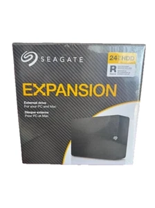 SEAGATE EXPANSION STKP24000400 24TB TO HDD USB 3.0 DESKTOP EXTERNAL HARD DRIVE. - Picture 1 of 4