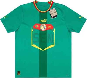 2022/23 Senegal Away Jersey Puma Soccer AFCON Africa Les Lions de la Teranga kit - Picture 1 of 7