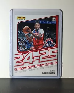 Bub Carrington Rookie Card 2024-25 Panini Year One #12 Washington Wizards 1/613 - Bild 1 von 2
