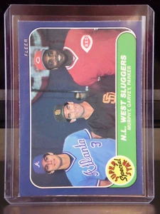 1986 FLEER DALE MURPHY STEVE GARVEY DAVE PARKER BASEBALL CARD #640 SLEEVED NM+ - Picture 1 of 2