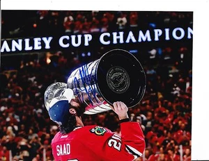CHICAGO BLACKHAWKS BRANDON SAAD SIGNED 2015 STANLEY CUP GAME 6 8X10 - Picture 1 of 1