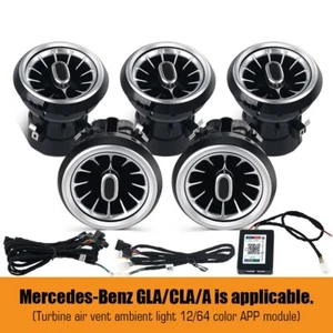 Salida de luz ambiental 64 colores ventilación aire para Mercedes-Benz CLA GLA W117/W156/W176 - Imagen 1 de 15