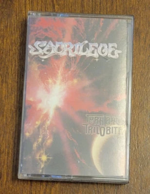 Sacrilege ‎- Turn Back Trilobite  CASSETTE TAPE 1989 Metal BLade - Image 1 of 3