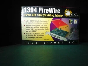 SIIG FireWire 3-Port PCI Adapter Card Three External IEEE 1394 Port NN-400012 V6 - Picture 1 of 4