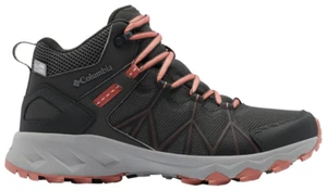 Columbia UK4.5 Womens Peakfreak II Mid Outdry Dark Grey/Dark Coral Hiking Boots - Picture 1 of 7