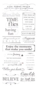 "Pegatinas de álbum de recortes de frases de amor inspiracional Enjoy Life Live 5""x12""" - Imagen 1 de 1