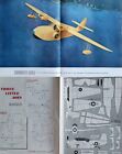Commonwealth Trimmer Amphibian Plywood Plane  1946 Centerfold, Model Template