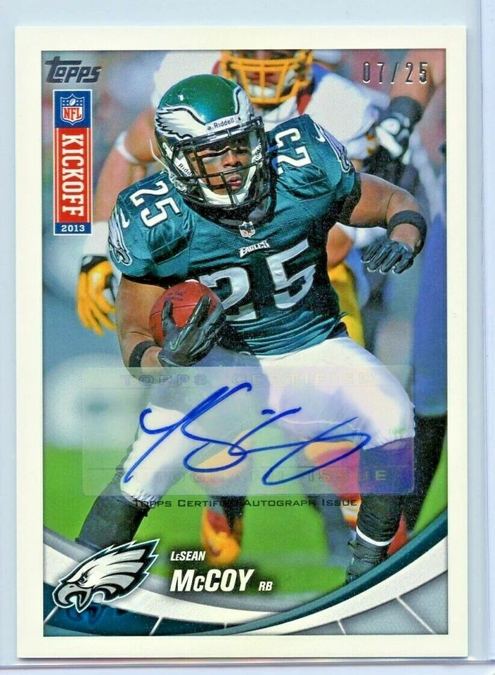 LeSean McCoy 2013 Topps Kickoff Autograph 7/25 SSP Philadelphia Eagles 💎 HOF - Image 1 of 1