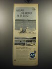 1957 AC Marine Spark Plugs Ad - Around the world in 34 days