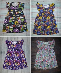 NEW Boutique Nightmare Before Christmas Jack Skellington Halloween Girls Dress - Picture 1 of 17