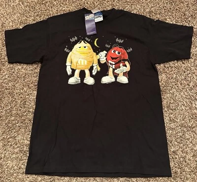 Camiseta De Colección M&M Candy Marca Halloween Gráfico Manga Corta Talla Grande Marte Foto 1 de 4